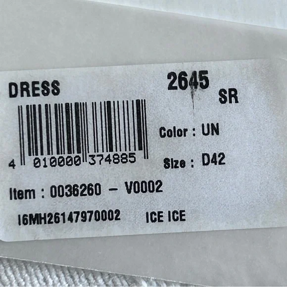 Iceberg Dress Women's Size D42 (CDN 8) Maxi Length Blue/Black Designer Milano - Picture 9 of 10